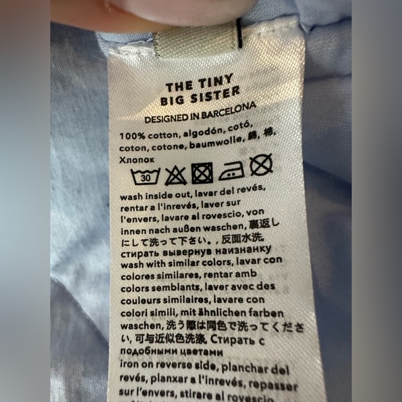 The Tiny Big Sister “Rodeo Roses” Blue Floral Quilted Jacket - Picture 11 of 12